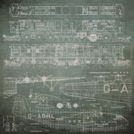 Двосторонній папір Точка неповернення: Військові об'єкти - 30,5х30,5 см від ScrapBerry's