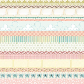 Двусторонняя бумага Фантазия. Ассорти  - 30,5х30,5 см от ScrapBerry's