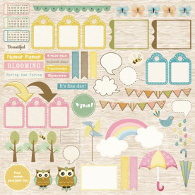 Односторонняя бумага Фантазия. Хороший день - 30,5х30,5 см от ScrapBerry's