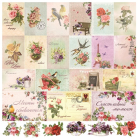 Папір односторонній "Карточки" - 30,5х30,5 см від ScrapBerry's 