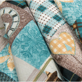 Декоративна тканина, флокс Новорічний, 174 г / м2, 50х70 см, бавовна 50%