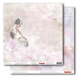 Двосторонній папір Кольорові сни: Рожевий міраж 30,5х30,5 см від ScrapBerry's.