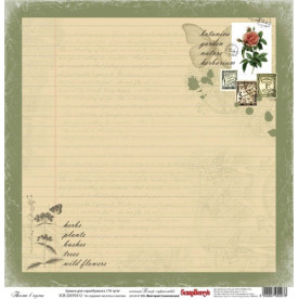 Односторонній папір Вітер Мандрів: Листи в дорозі - від ScrapBerry's