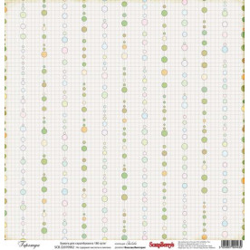 Односторонняя бумага Забава: Гирлянда 30,5 х30, 5 см от ScrapBerry's