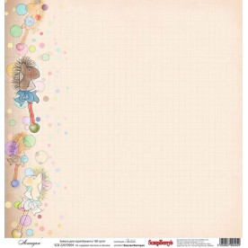 Односторонняя бумага Забава: Лошадка  30,5 х30, 5 см от ScrapBerry's