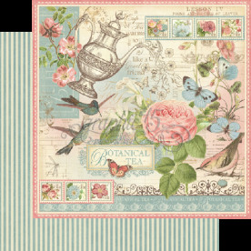Двусторонняя бумага Botanical Tea от Graphic 45