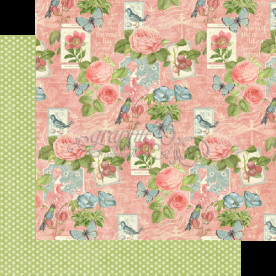 Двосторонній скраппапір Sweet Chamomile від Graphic 45