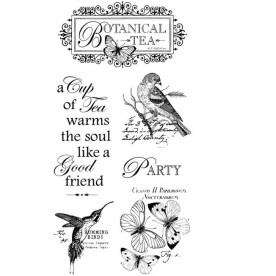 Набор акриловых штампов Botanical Tea 1, Graphic45