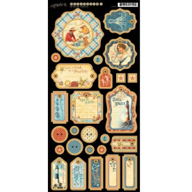 Набір вирубування By the Sea 18x32 см від Graphic 45