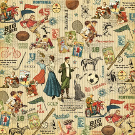 Двосторонній скраппапір All Star 30x30 від Graphic 45