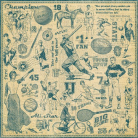 Двосторонній скраппапір Cheer On 30x30 від Graphic 45