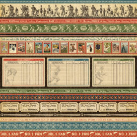 Двосторонній скраппапір Number 1 Fan 30x30 від Graphic 45