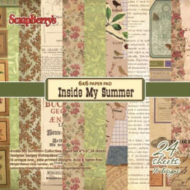 Набір паперу Всередині мого літа 15х15 см 24 листа від Scrapberry's