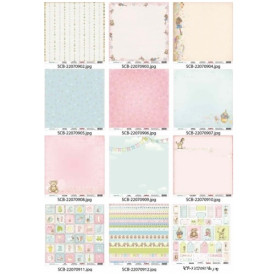 Набір односторонньої паперу Забава (англ.) 30х30 см 12 аркушів від ScrapBerry's