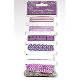 Набір стрічок 6 шт., 1 м бузковий від Scrapberry's