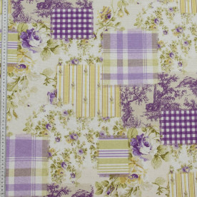 Декоративна тканина Печворк, розмір 50х70 см, бавовна 70%, поліестер 30%, щільність 160