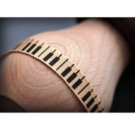 Стрічка з принтом Клавіші бежева, 1 см, 2 м. Від Scrapberyy's