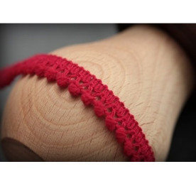 Стрічка з помпонами червона, 1 см., 2 м. Від Scrapberry's