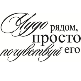 Акриловий штамп Чудо поруч 4х2.4 см