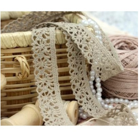 Мереживна тасьма коричнева п / е 1,5 см 2 м від Scrapberry's