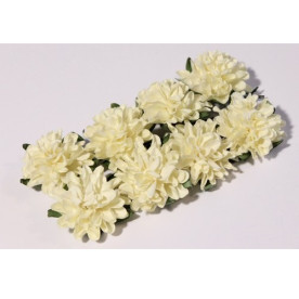 Набір айстр кремового кольору 8 шт. 20 мм від Scrapberry's