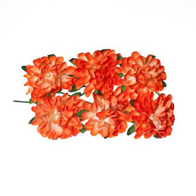 Набір айстр коралового кольору 8 шт. 20 мм від Scrapberry's