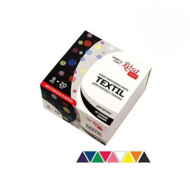 Набір акрфарб для розпису тканин, 9 кол, 20 мл, Rosa Talent