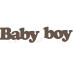 Чипборд  "Baby boy" 19x89 мм