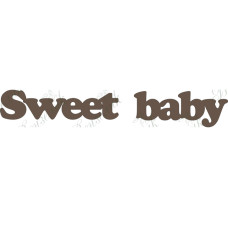 Чипборд  "Sweet baby" 18x115 мм от Вензелик