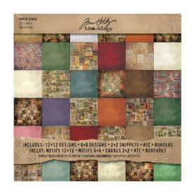 Набор бумаги для скрапбукинга Seasonal от Tim Holtz, 36 листов