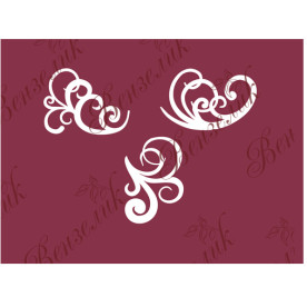 Чипборд "Завитки" 85x100 мм