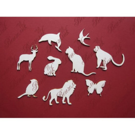 Чіпборд "Набір тварин 02" 130x150 мм