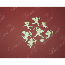 Чипборд "Набор купидонов" от 17x28 до 45x41мм