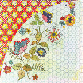 Двосторонній папір для скрапбукінгу June Bug - Broken China 30х30 см від BasicGrey