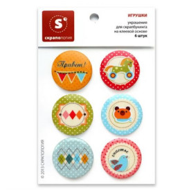 Набор топсов "Игрушки", 6 штук