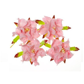 Набір з 4 декоративних квіток гарденій ніжно-рожевого кольору 5 см