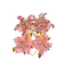 Набор из 4 декоративных цветков гардений розового и бело-розового цвета 5 см