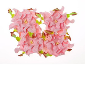 Набір з 4 декоративних квіток гарденій ніжно-рожевого кольору 7 см