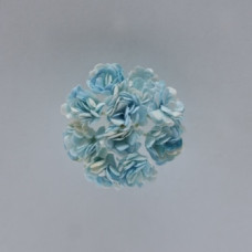 Набор из 10 декоративных цветков хризантемы небесно-белого цвета 10 мм
