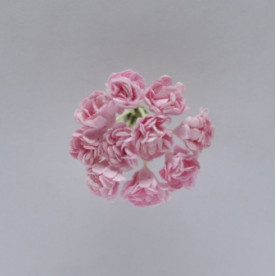 Набор из 10 декоративных цветков хризантемы нежно-розового цвета 10 мм