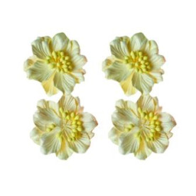 Набор цветков гардении кремового цвета 4 шт, 5см