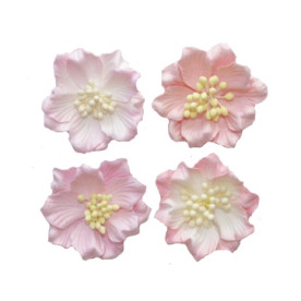 Набор цветков гардении розового цвета 4 шт, 5см
