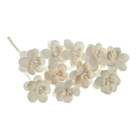 Набір декоративних квіток вишні білого кольору 10 шт