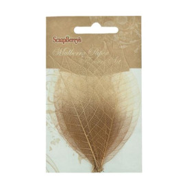 Набір скелетовані листочків мідно-коричневого кольору 8 шт