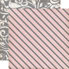 Двусторонняя бумага Awning Stripe 30х30 см от Echo Park
