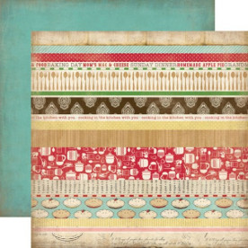 Двусторонняя бумага Border Strips 30х30 см от Carta Bella