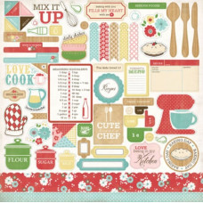 Лист наклейок Homemade with Love 30х30 см від Carta Bella