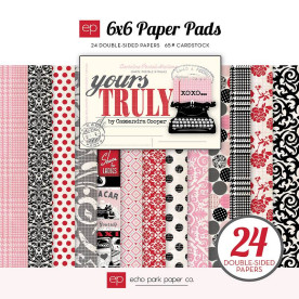 Набор бумаги Yours Truly 12 двусторонних листов 15х15 см от Echo Park