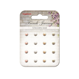 Набор брадсов "French Journey" 16 шт от ScrapBerry's