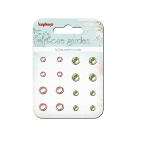 Набір брадсов "Rose Garden" 16 шт від ScrapBerry's 